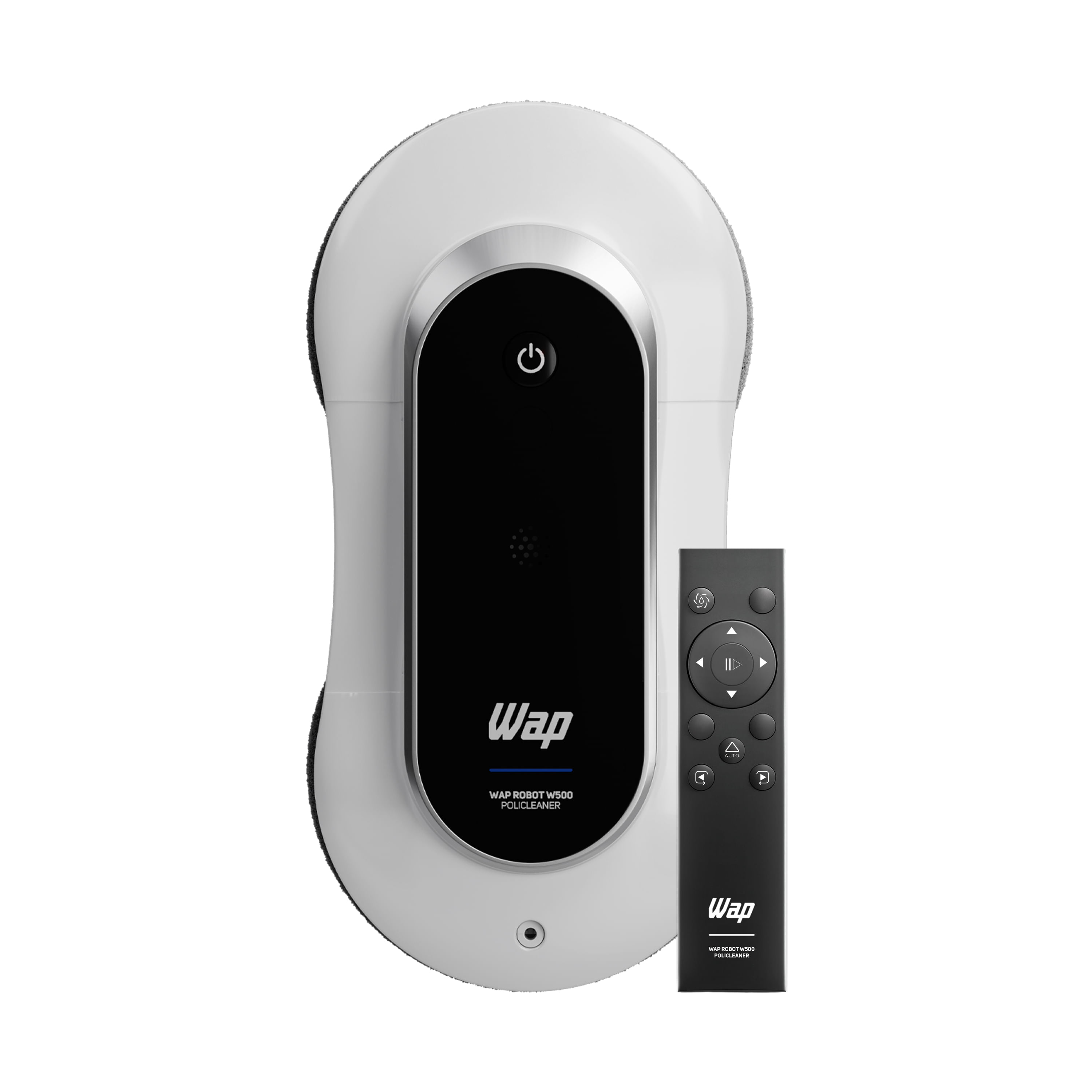 Robô limpa-vidros WAP Robot W500 Policleaner branco com controle remoto.